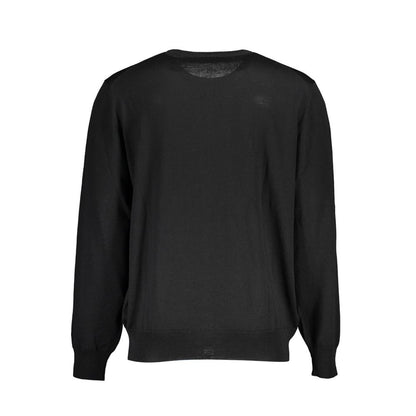 Black Wool Mens Sweater