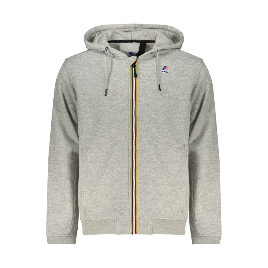 Gray Polyester Men Sweatshirt