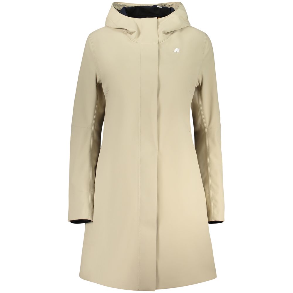 Beige Polyester Women's Jacket