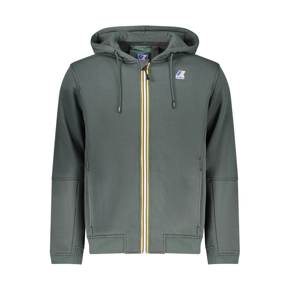 Green Polyester Menswear Sweatshirt