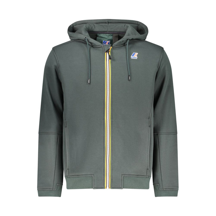 Green Polyester Menswear Sweatshirt