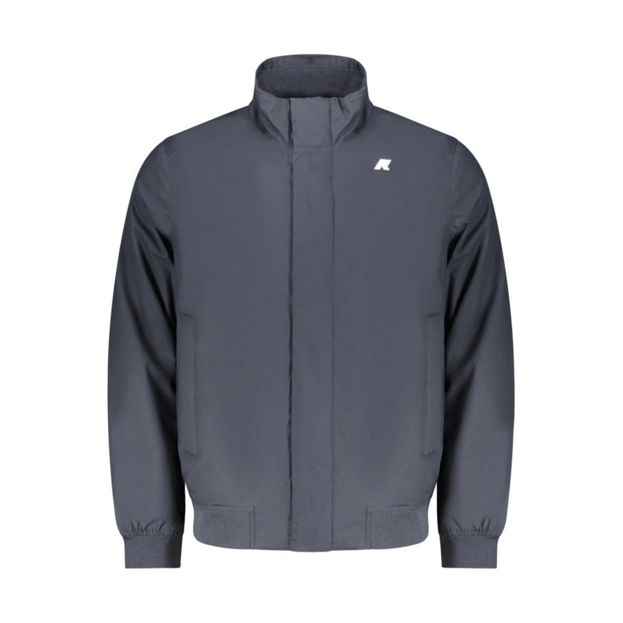 Blue Polyester Men's Jacket