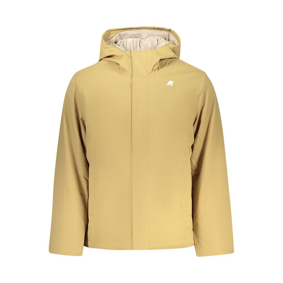 Beige Polyester Men's Jacket