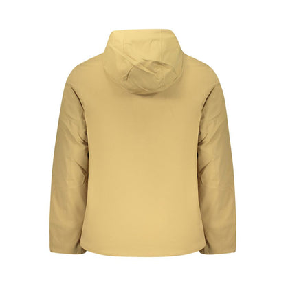Beige Polyester Men's Jacket