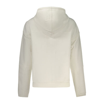 White Polyester Women's Sweatshirt