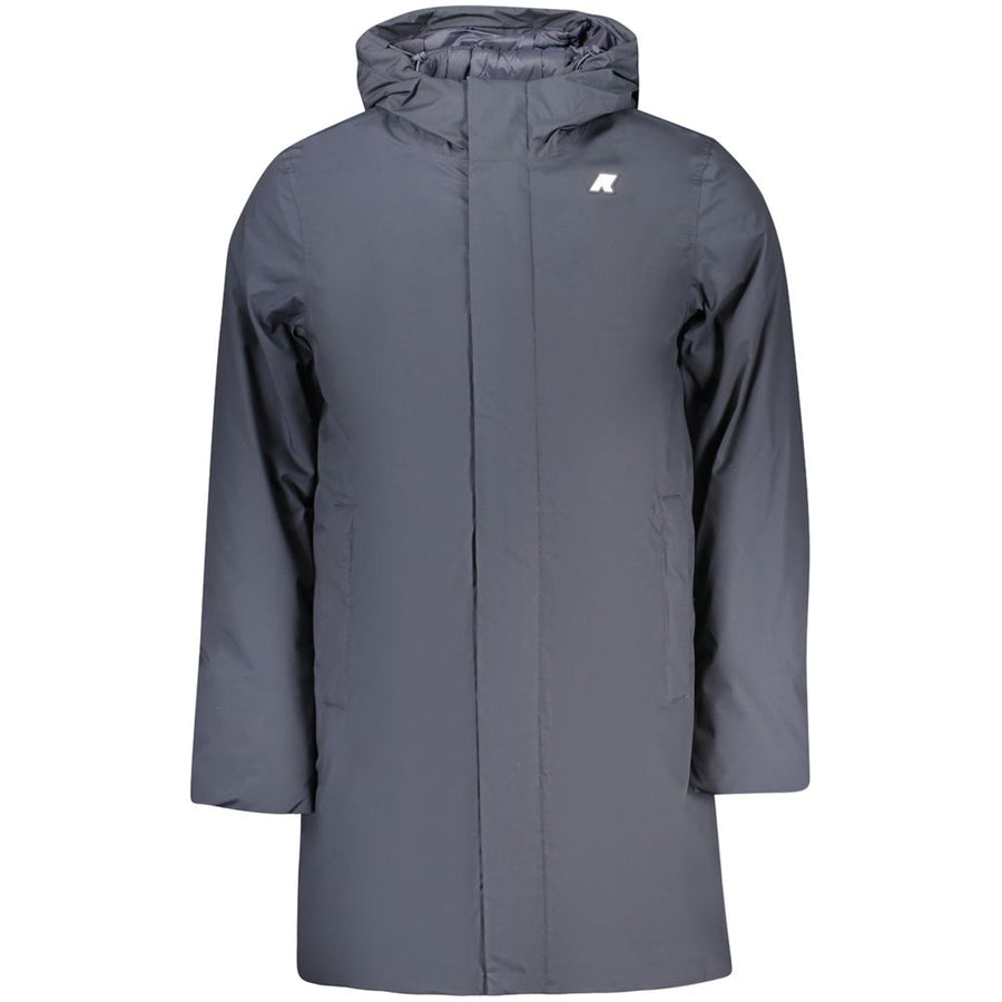 Blue Polyester Men's Jacket