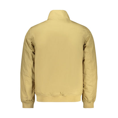Beige Polyester Men's Jacket