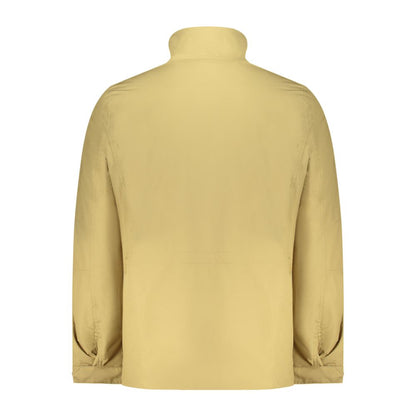 Beige Polyester Men's Jacket