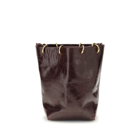 Brown Calf Leather Bos Taurus Backet Bag