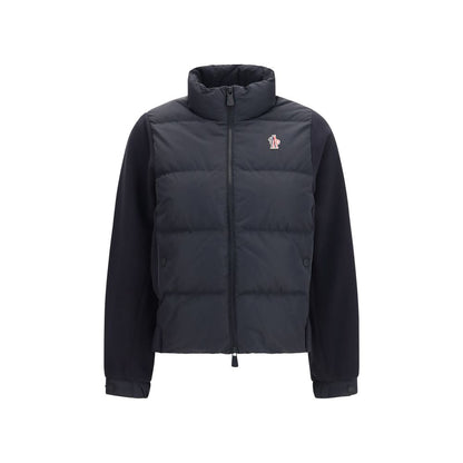 Black Polyester Full-Length Jacket