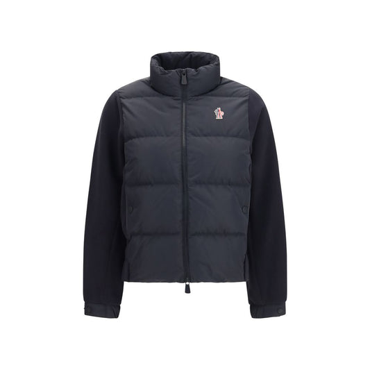 Black Polyester Full-Length Jacket
