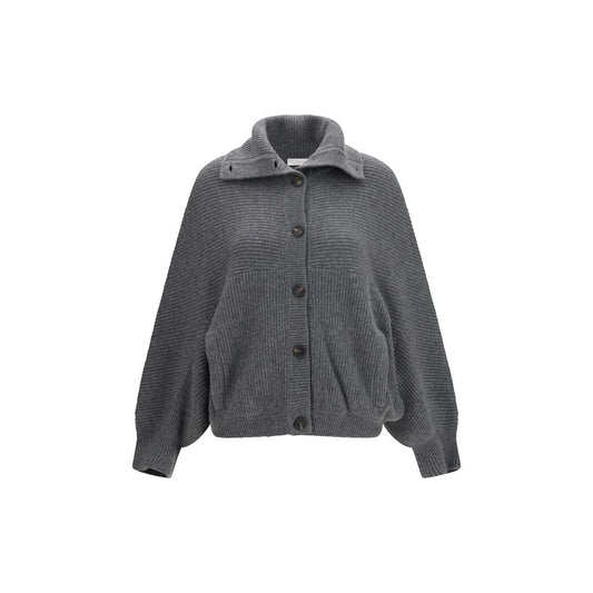 Gray Cashmere Cardigan