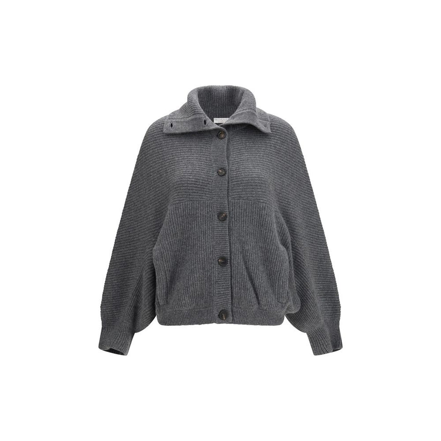 Gray Cashmere Cardigan
