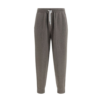 Bicolor Cashmere Athletic Pants