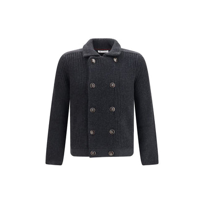 Gray Cashmere Cardigan