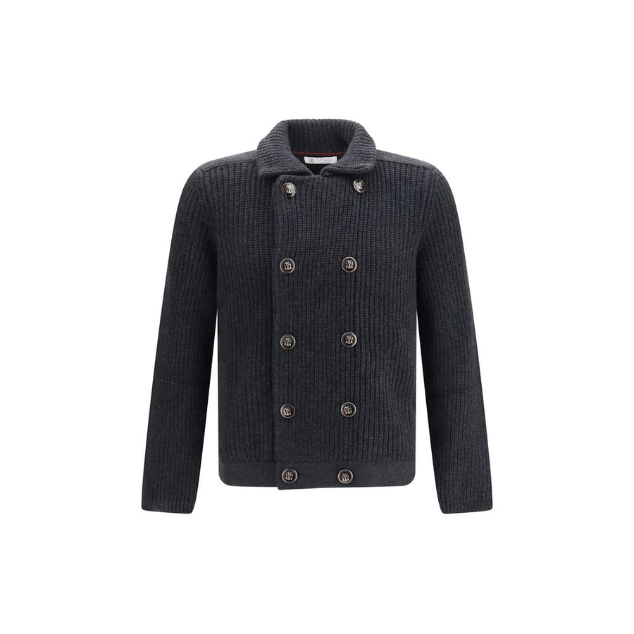 Gray Cashmere Cardigan