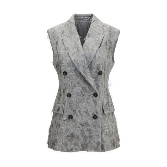 Gray Wool Oves Aries Sleeveless Jacket