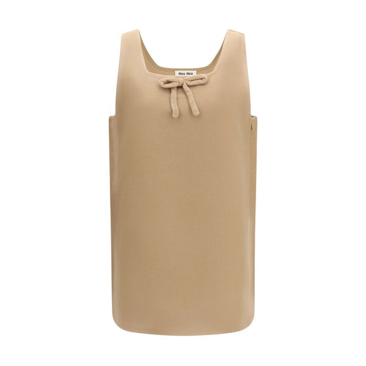 Beige Wool Oves Aries Casual Dress