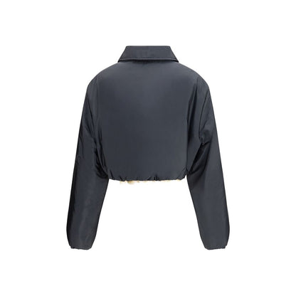 Gray Recycled Polyamide Shell Jacket