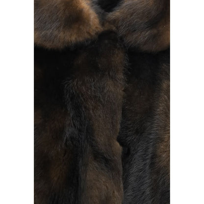 Brown Lambskin Full-Length Jacket