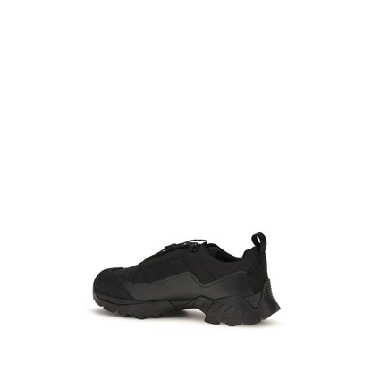Black Polyamide Athletic Sneakers