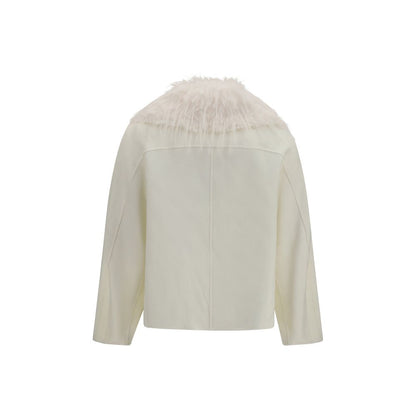 White Wool Oves Aries Full-Length Jacket