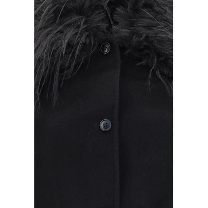 Black Wool Oves Aries Full-Length Jacket