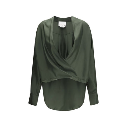 Bicolor Silk Blouse