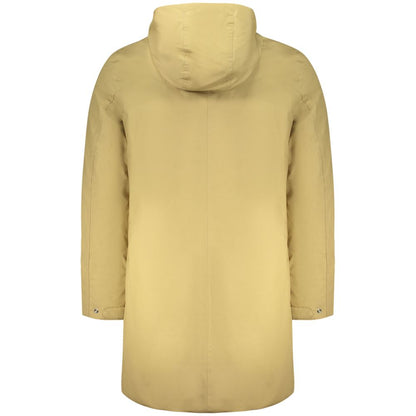 Beige Polyester Men's Jacket