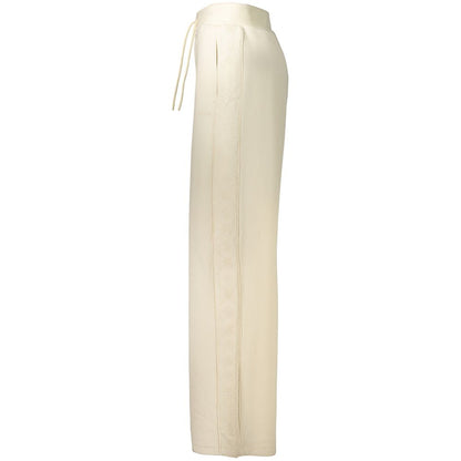 Beige Lyocell Women Trouser