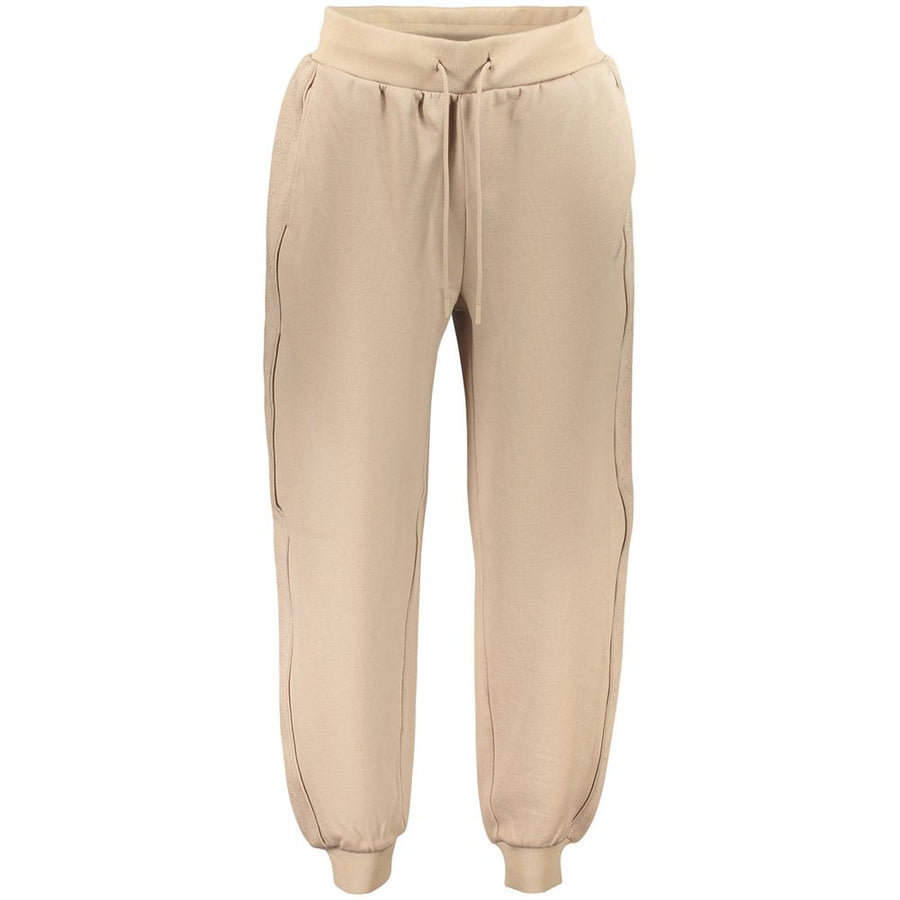 Beige Lyocell Womens Trousers