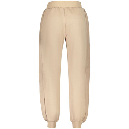 Beige Lyocell Womens Trousers