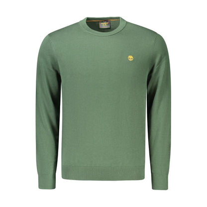 Green Cotton Men's Sweater