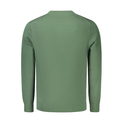 Green Cotton Men's Sweater