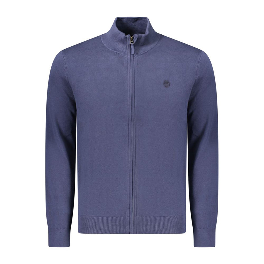 Blue Cotton Men Sweater