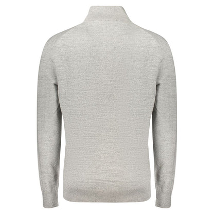 Gray Cotton Men's Sweater