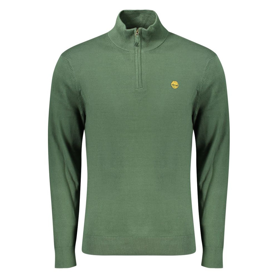 Green Cotton Men's Sweater