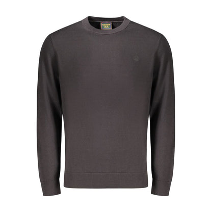 Black Cotton Men's Sweater