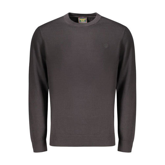 Black Cotton Men's Sweater