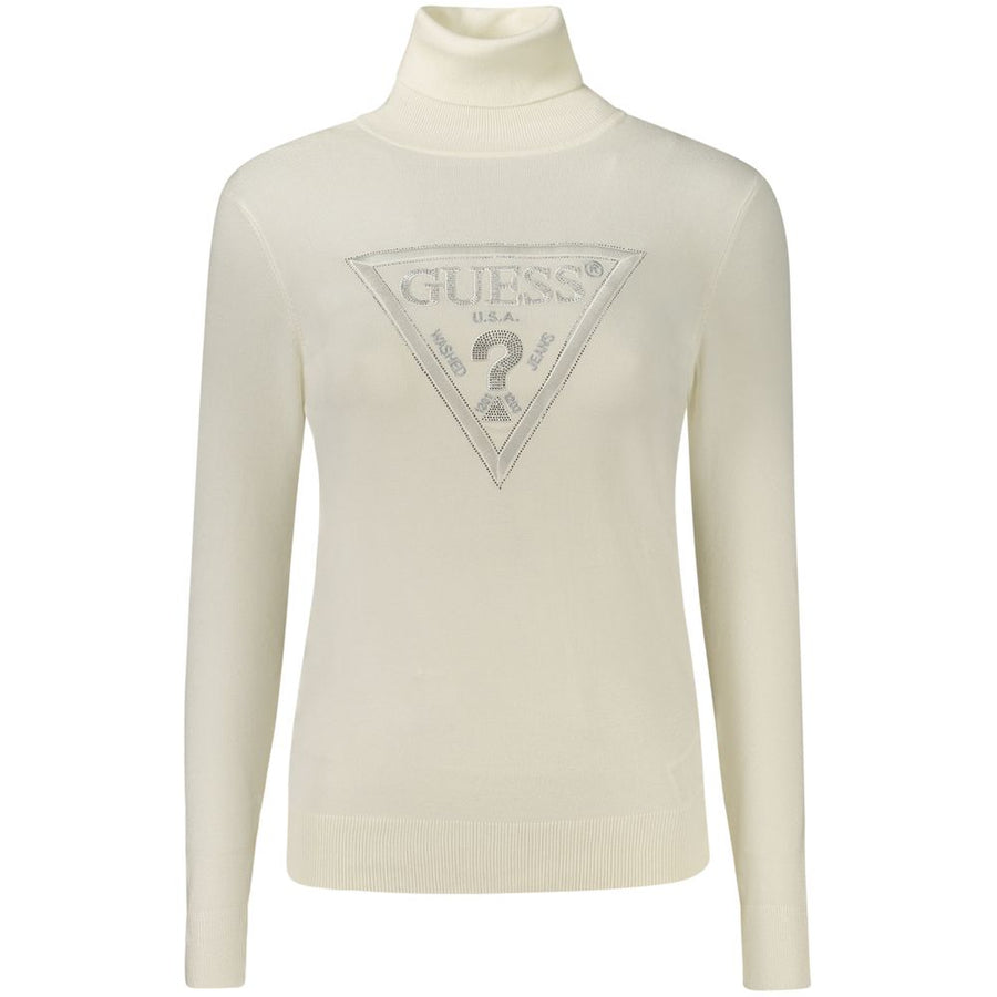 White Viscose Turtleneck