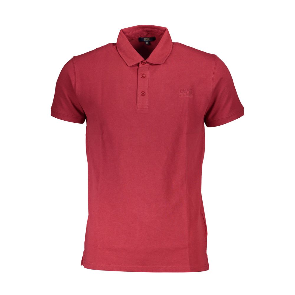 Red Cotton Men's Polo Shirt