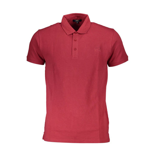 Red Cotton Men's Polo Shirt