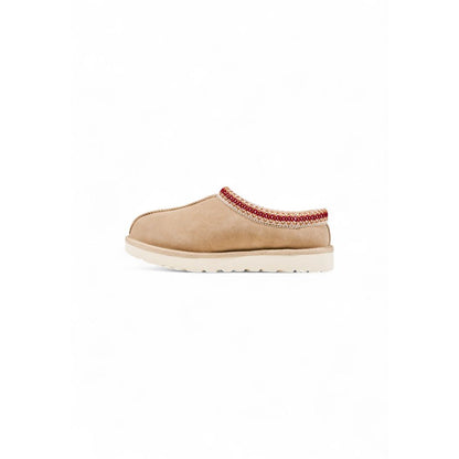 Beige Leather Ankle Boots