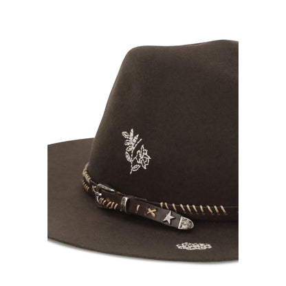Brown Wool Oves Aries Fedora