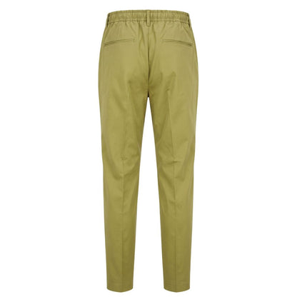 Green Cotton Men Pants