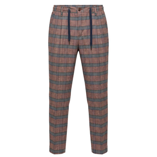 Red Cotton Men Pants