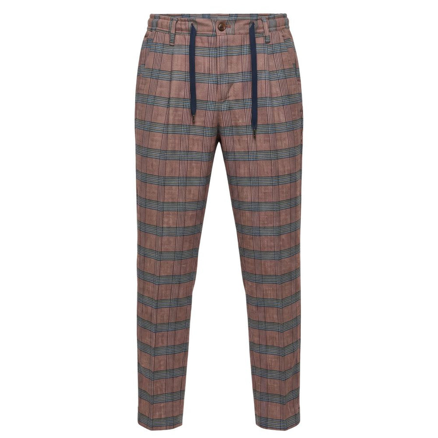 Red Cotton Men Pants