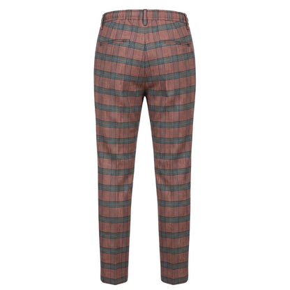 Red Cotton Men Pants