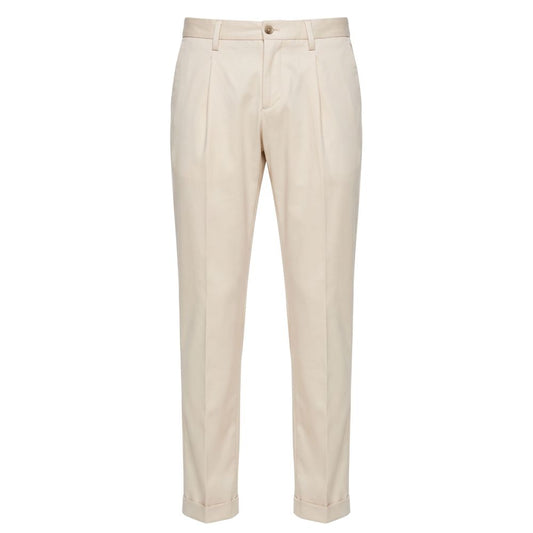 White Viscose Men Pants