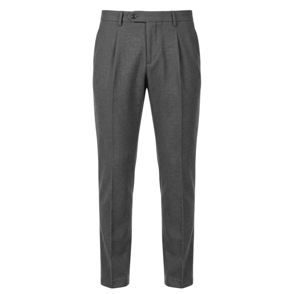 Grey Viscose Men Pant